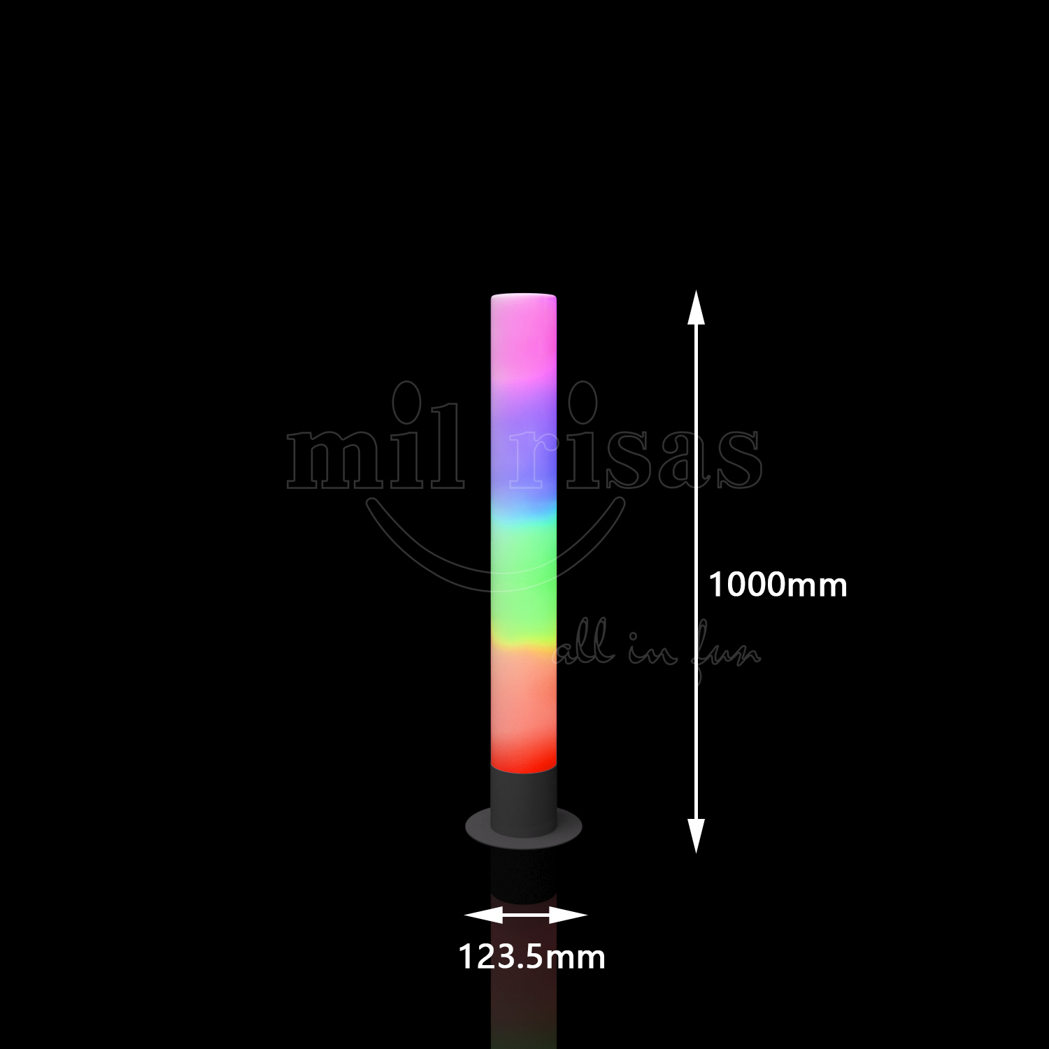 Dynamic RGB Light Colour Changing Glow Columns