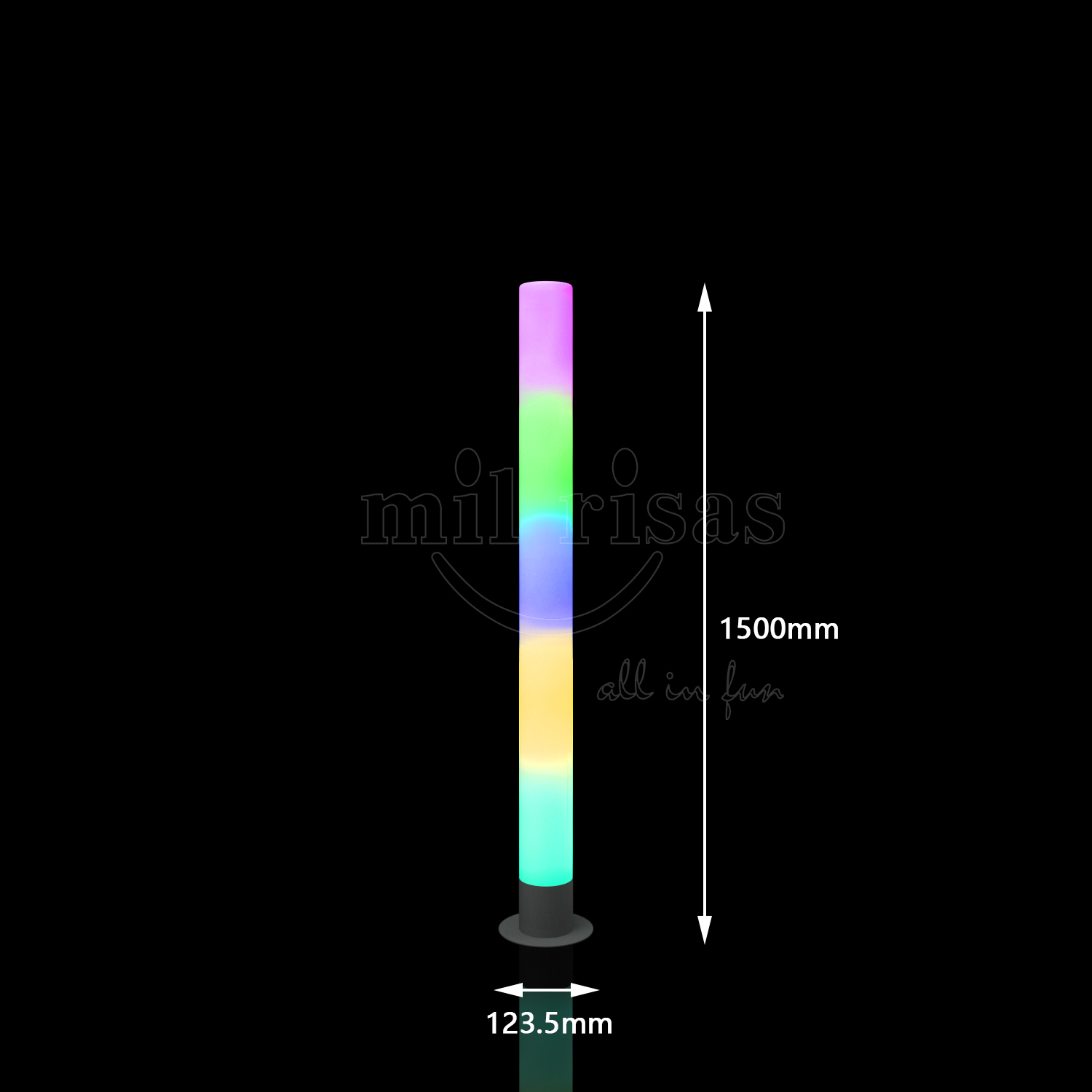 Dynamic RGB Light Colour Changing Glow Columns