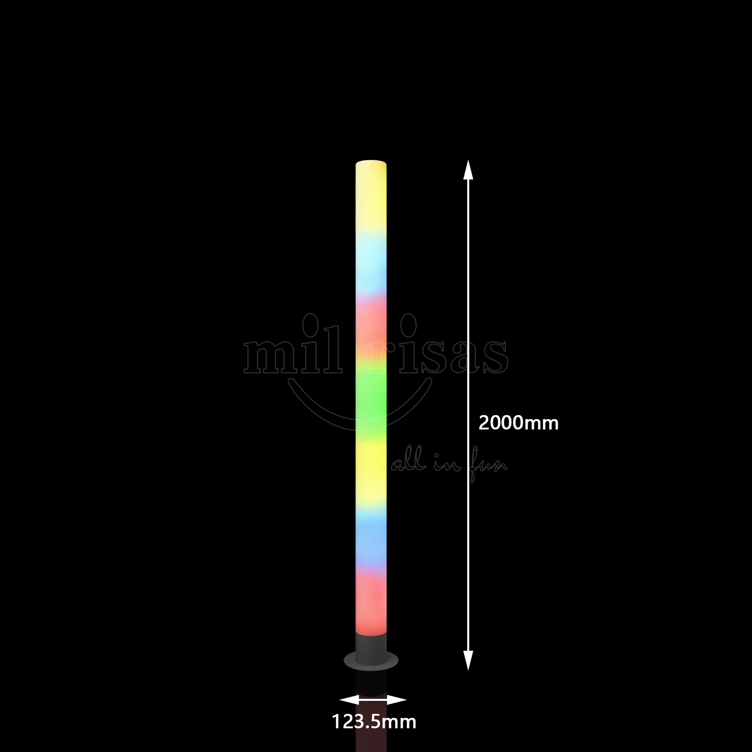Dynamic RGB Light Colour Changing Glow Columns