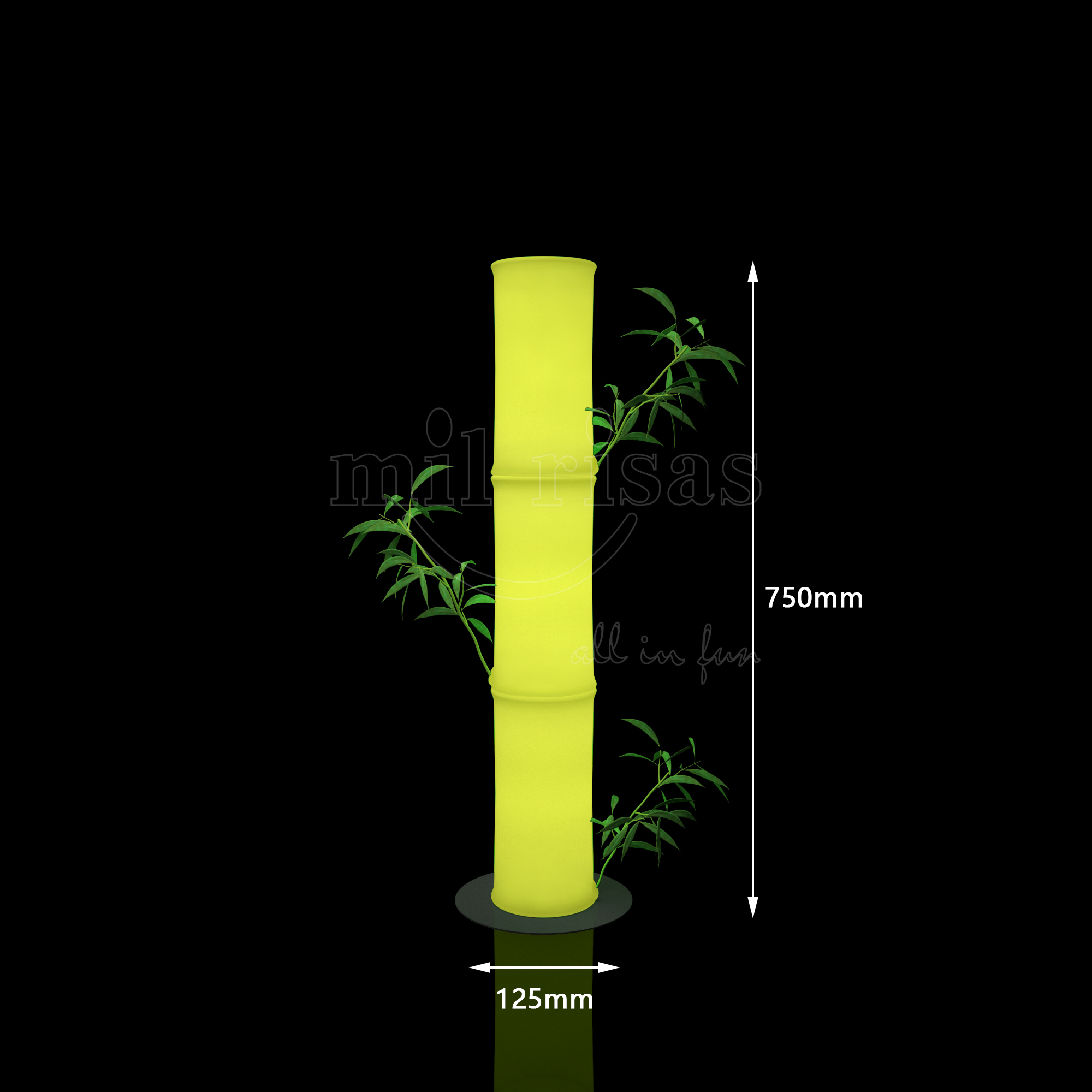 Glowing Bamboo LED Landscape Lights