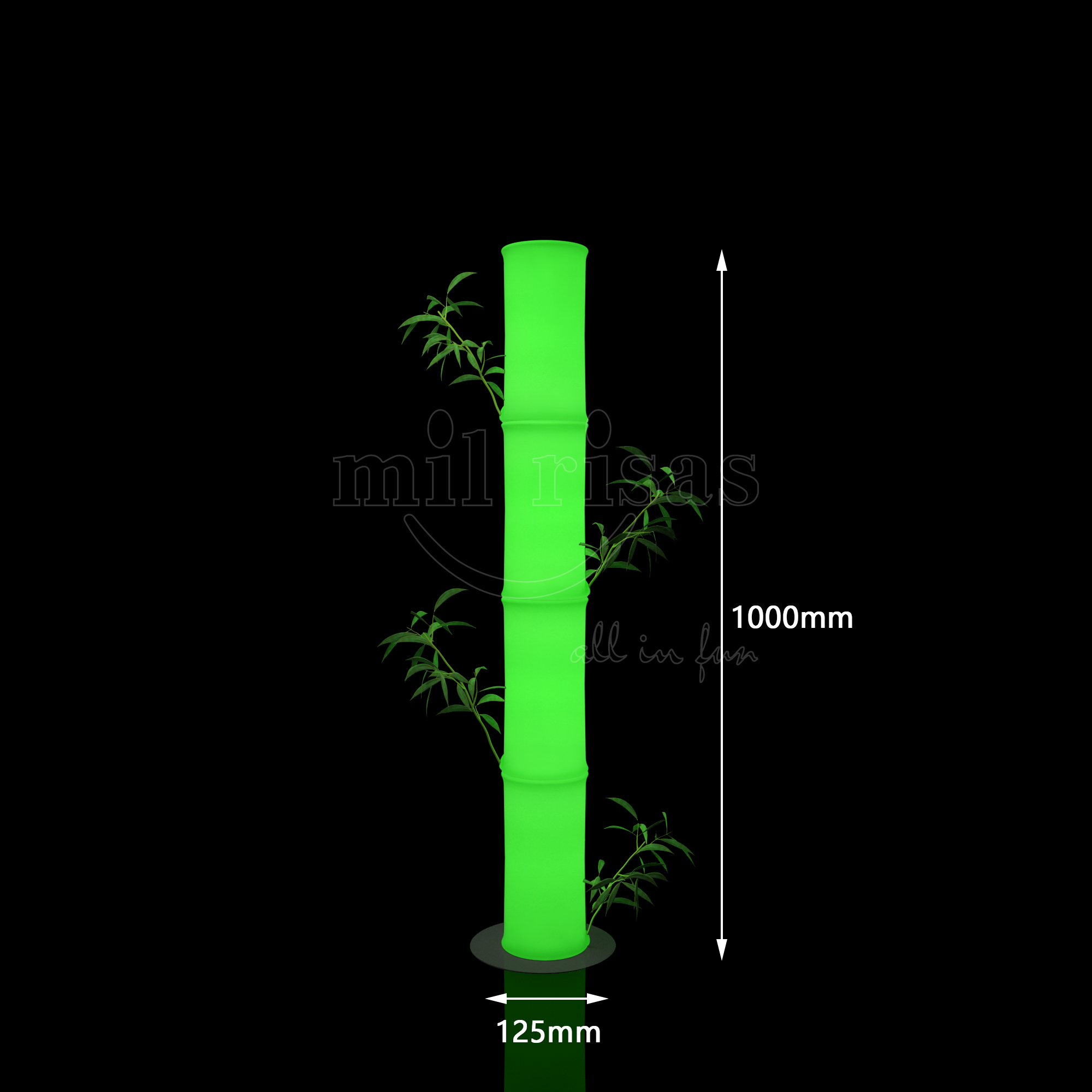Glowing Bamboo LED Landscape Lights