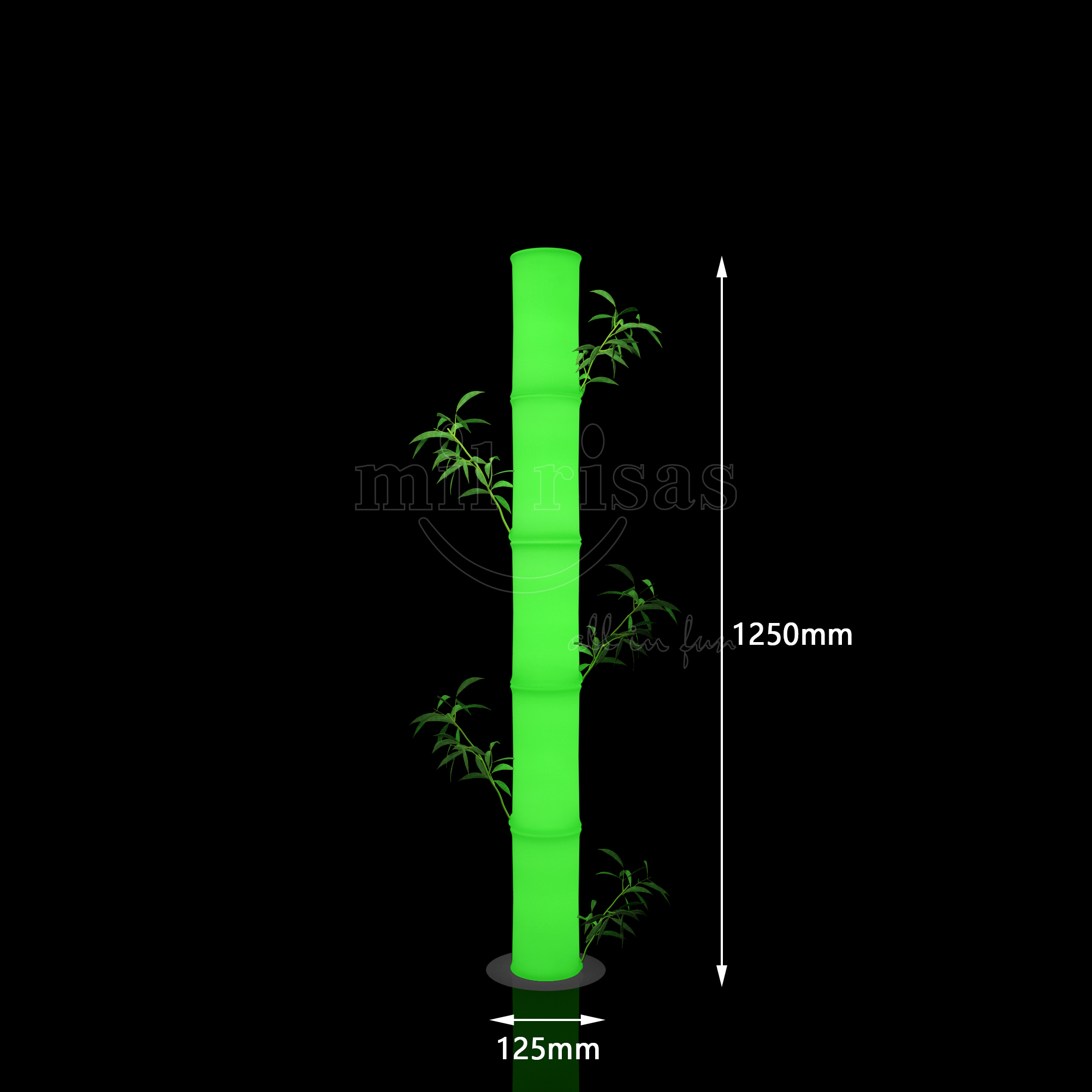 Glowing Bamboo LED Landscape Lights