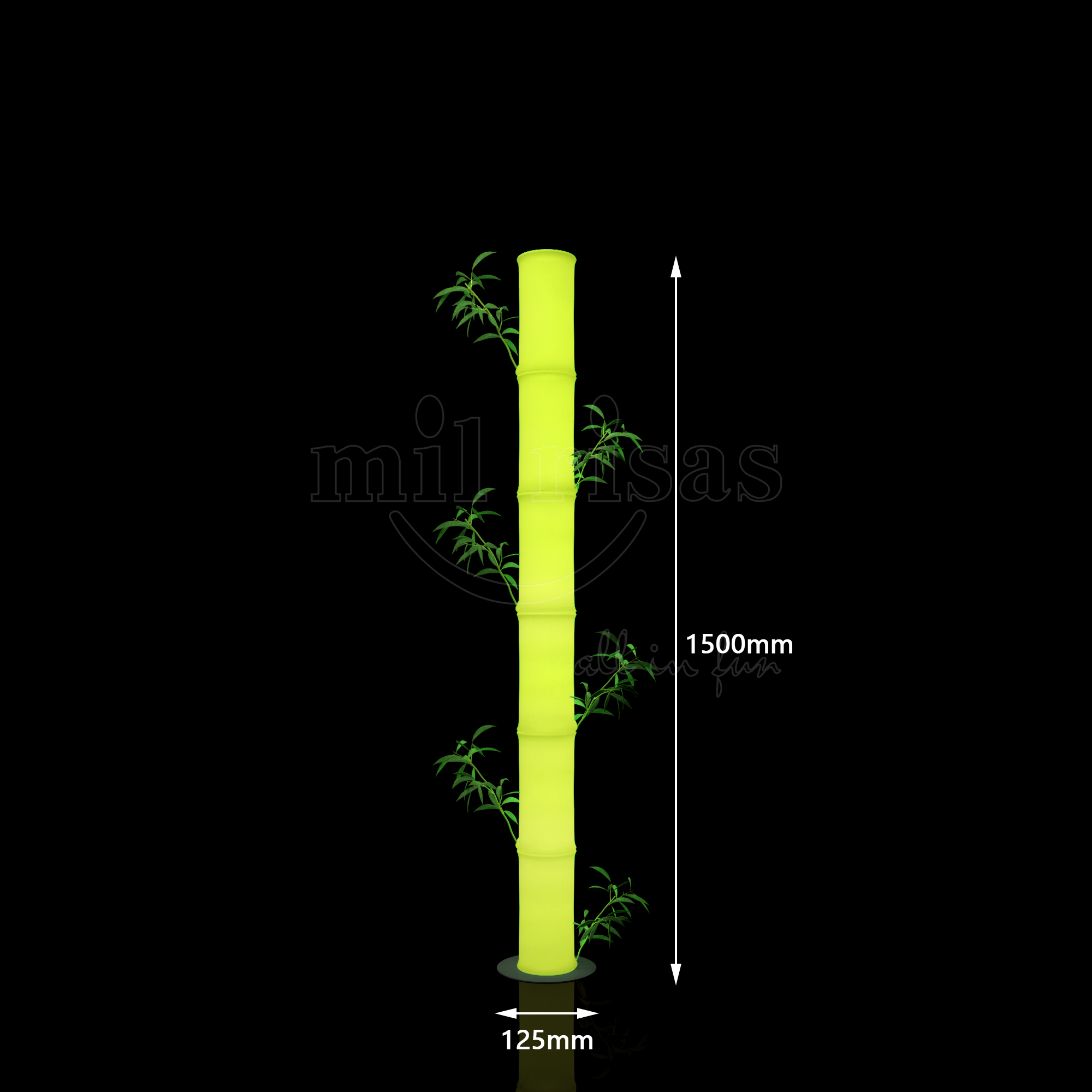 Glowing Bamboo LED Landscape Lights