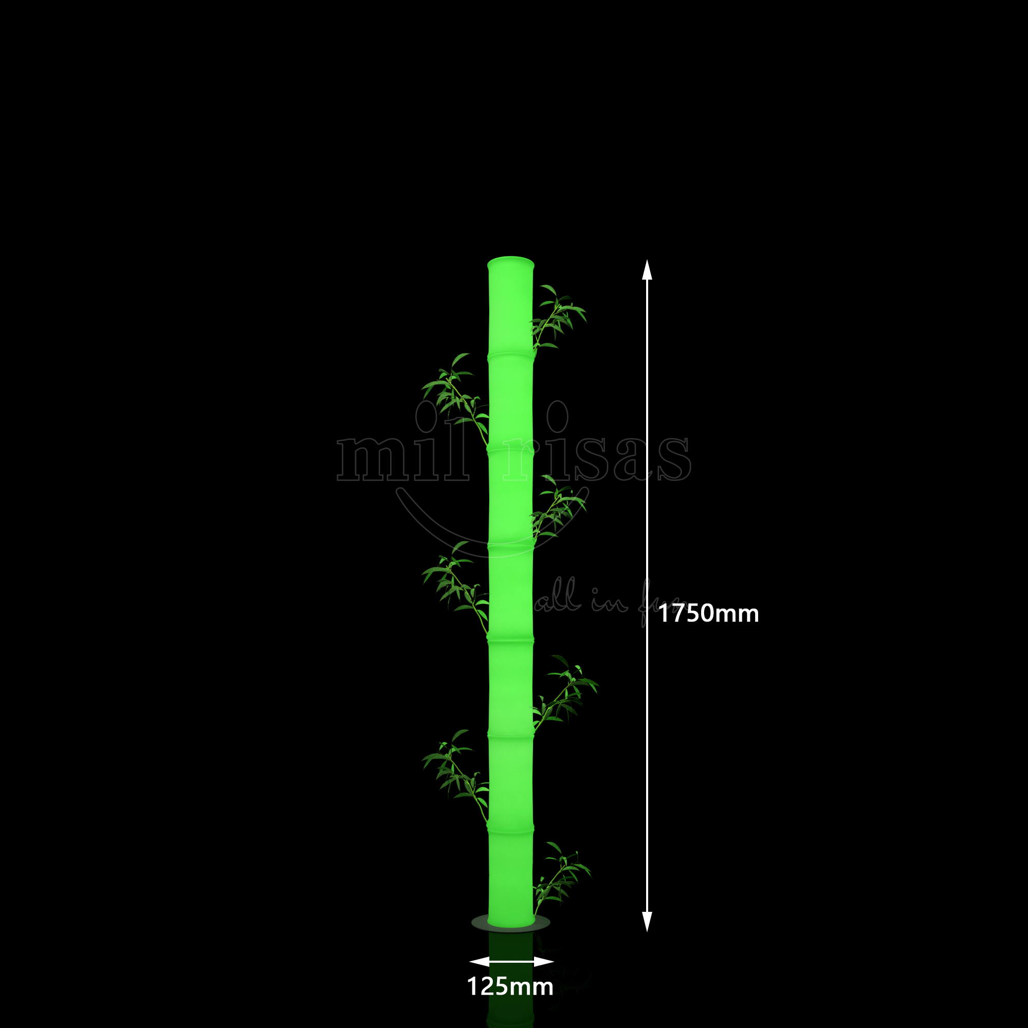 Glowing Bamboo LED Landscape Lights