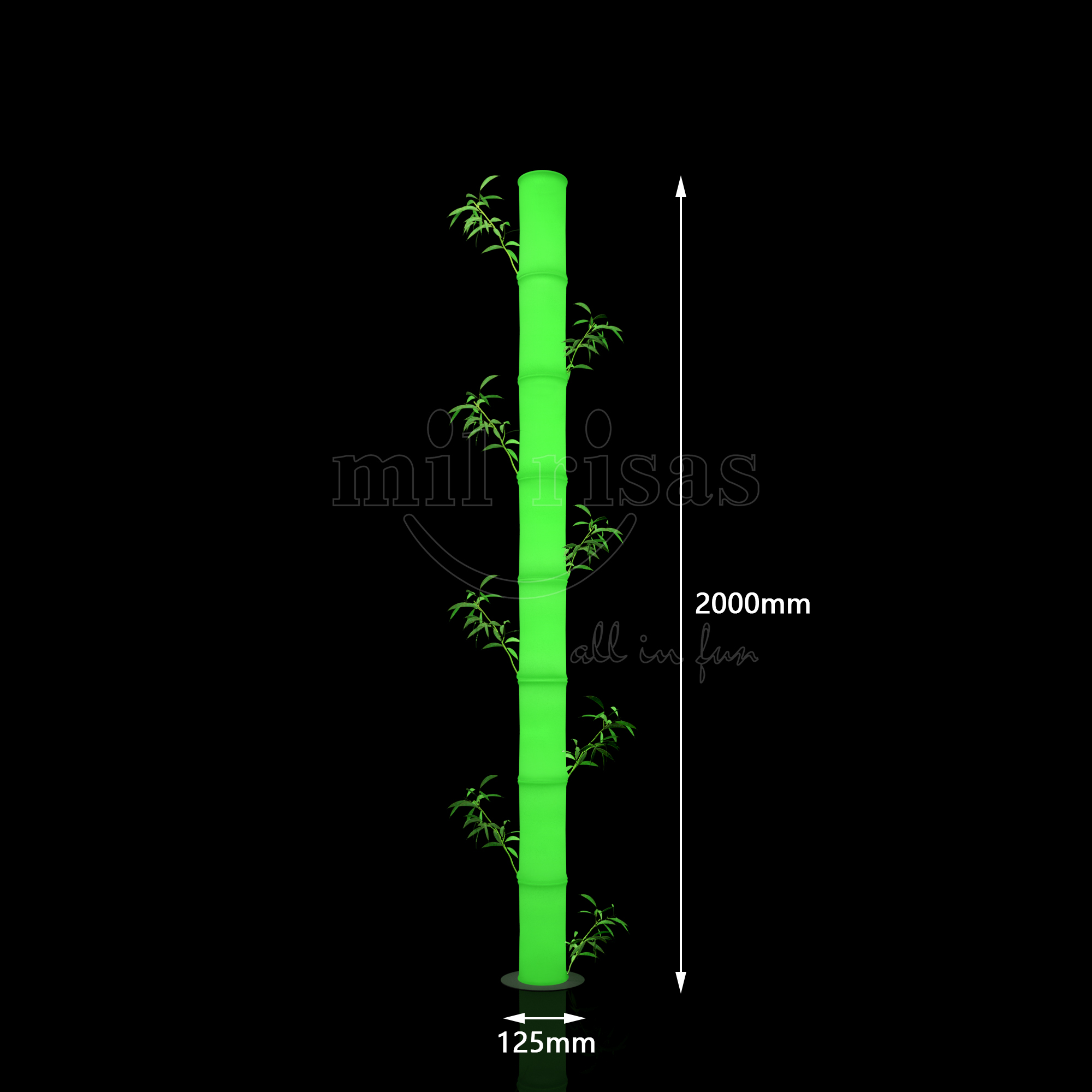Glowing Bamboo LED Landscape Lights
