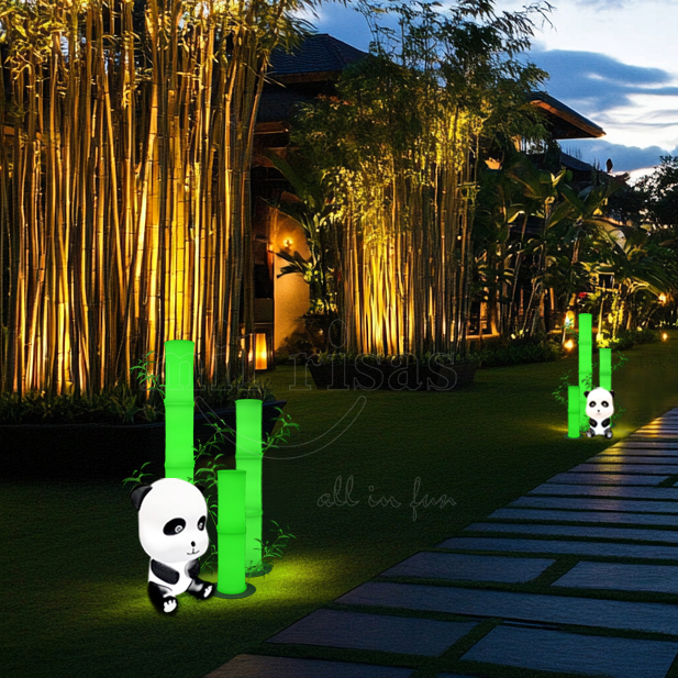 Glowing Bamboo LED Landscape Lights