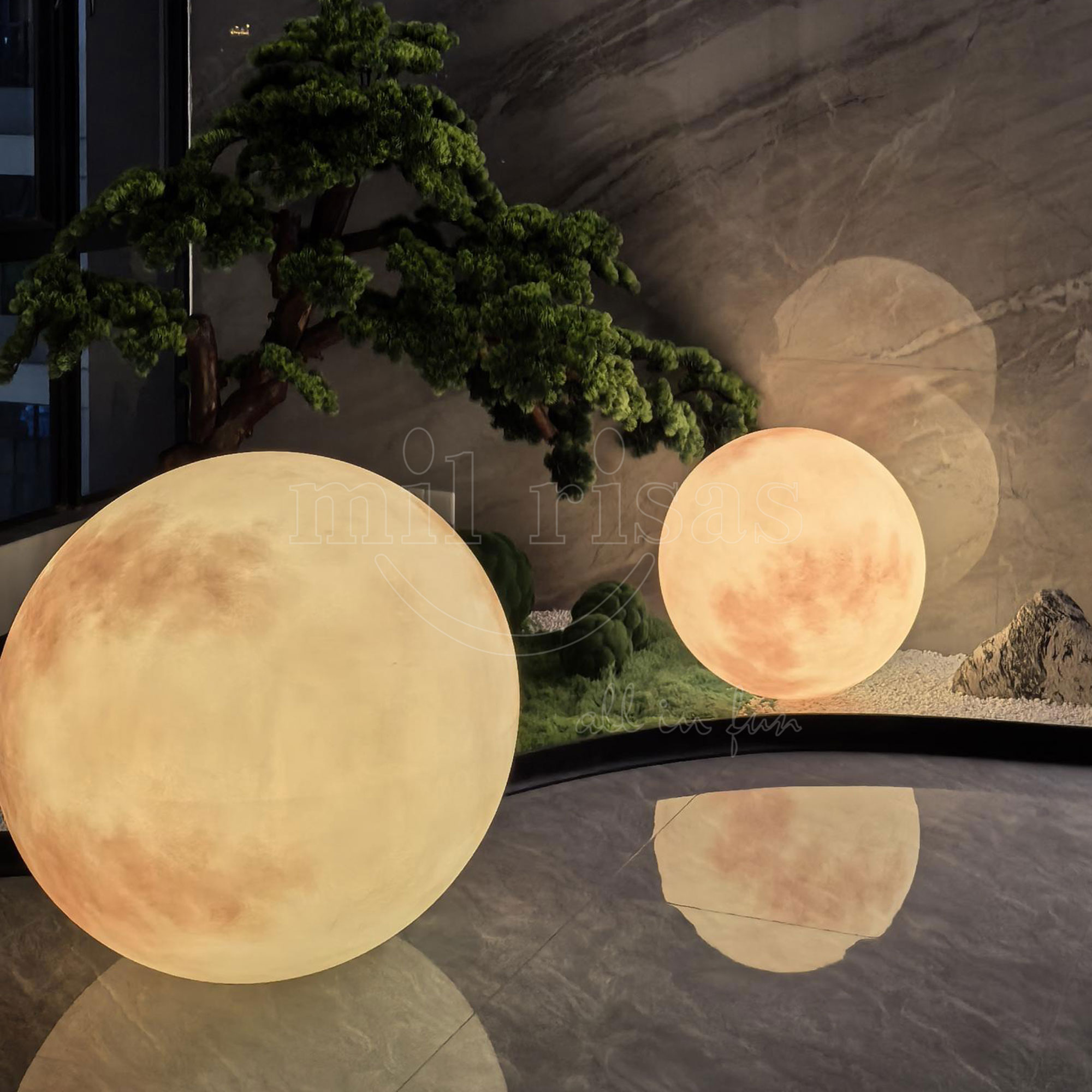 Huge Globe Lights Hand Painted Planet Light