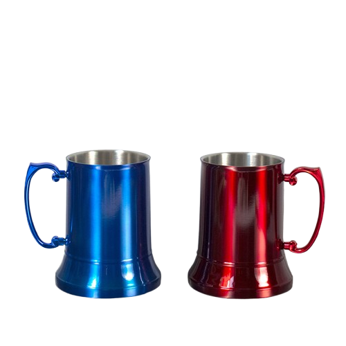 450ml double wall tankard beer mug