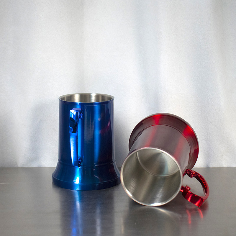 450ml double wall tankard beer mug