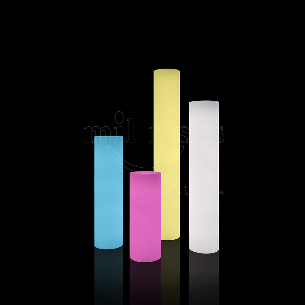LED Battery Floor Lamp Rechargeable Cylindrical Lights Outdoor