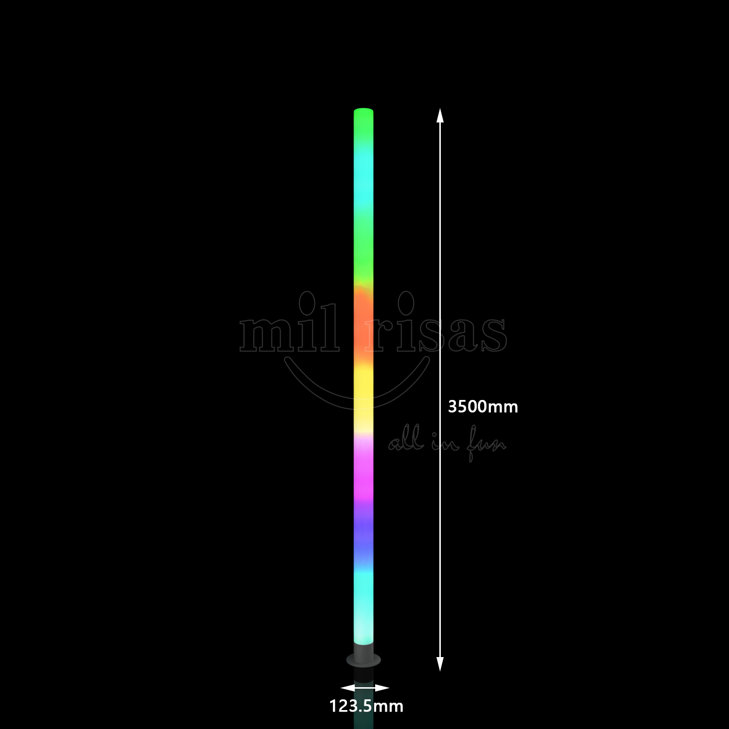 Dynamic RGB Light Colour Changing Glow Columns