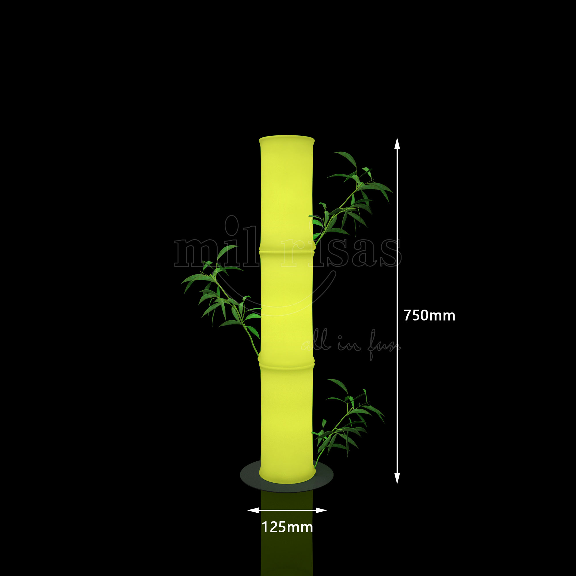 Glowing Bamboo LED Landscape Lights
