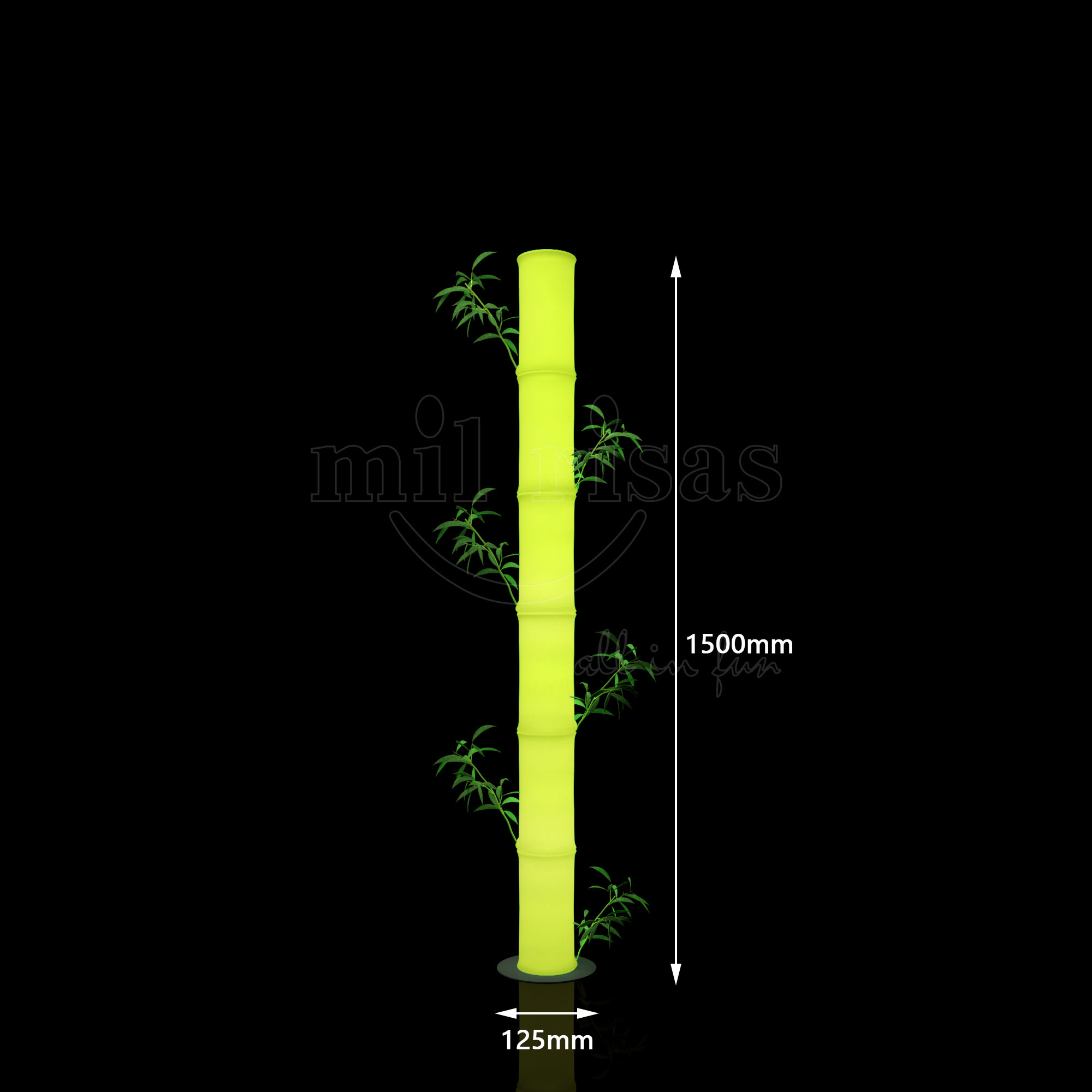 Glowing Bamboo LED Landscape Lights