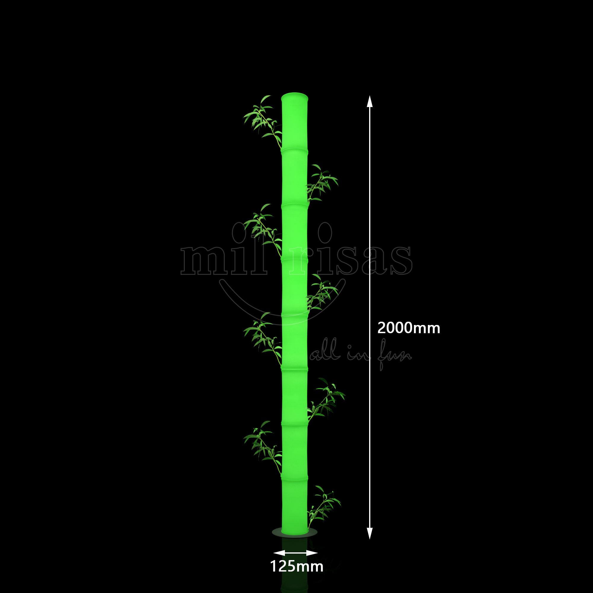 Glowing Bamboo LED Landscape Lights