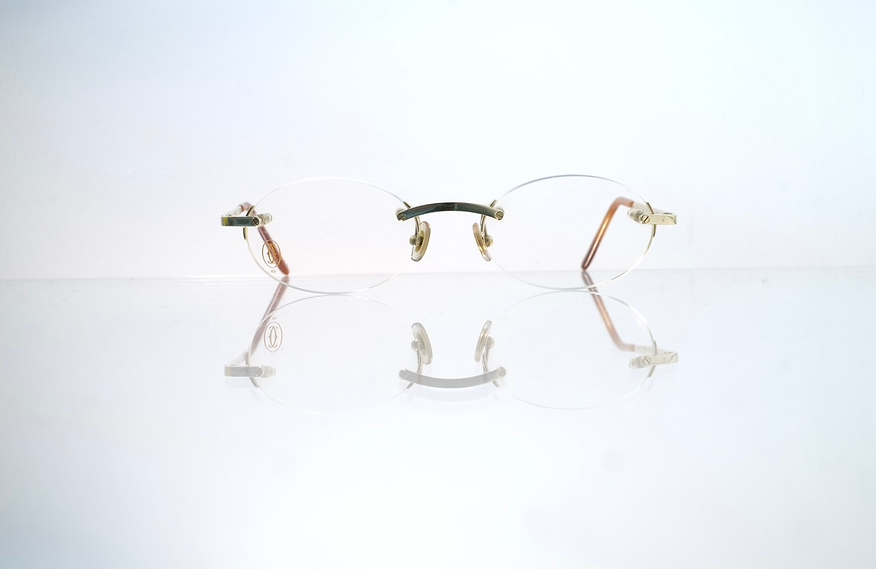 Cartier C Decor (Titanium) - Clear Lens