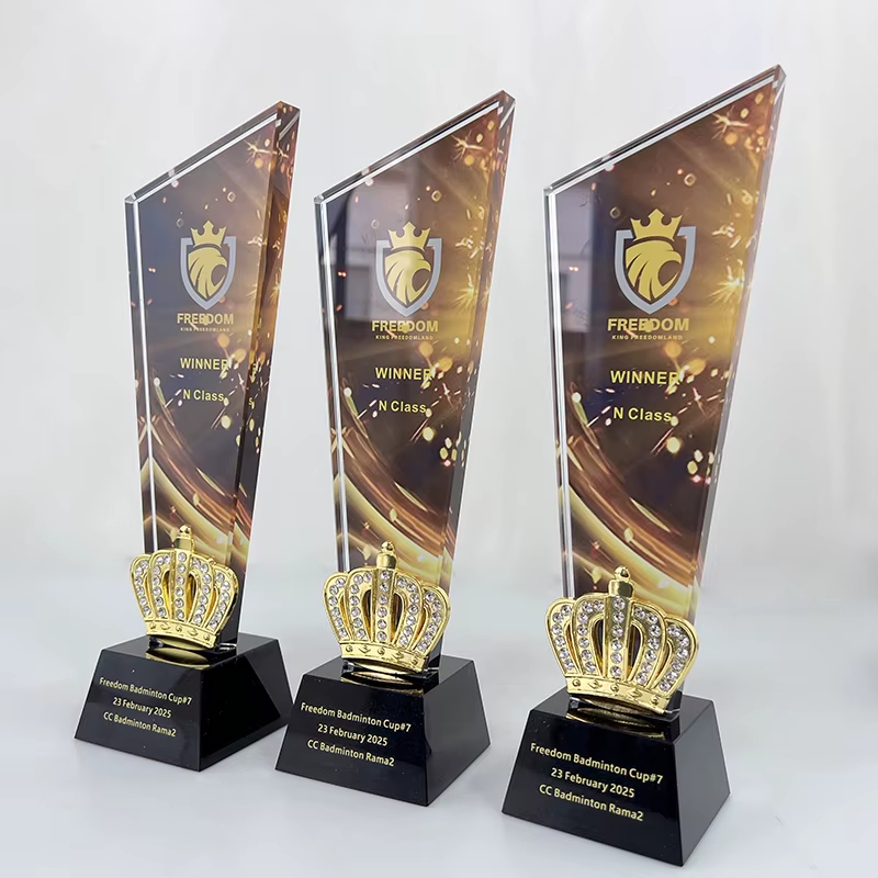 Winner crystal trophy