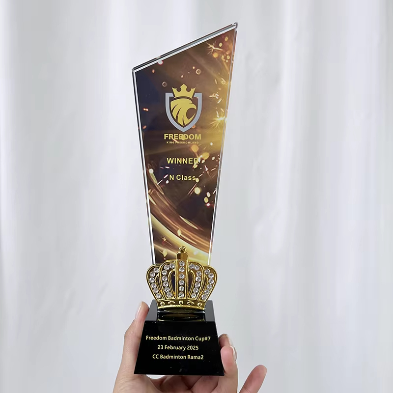 Winner crystal trophy