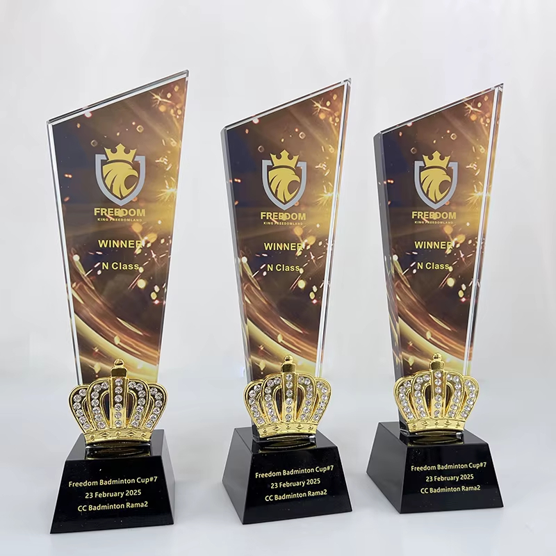 Winner crystal trophy