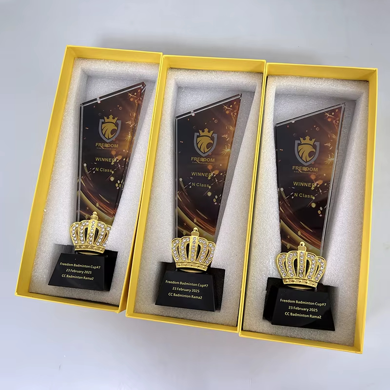 Winner crystal trophy