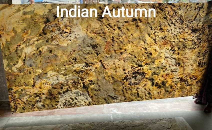 Light pass Indian Autumn Stone veneer sheet 2mm