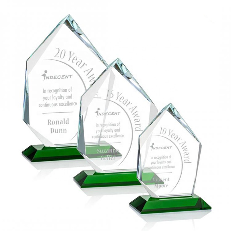 Custom glass trophies