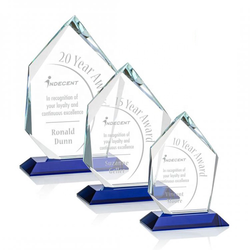 Custom glass trophies