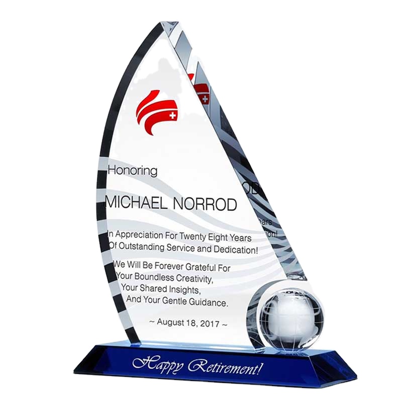 Crystal trophies