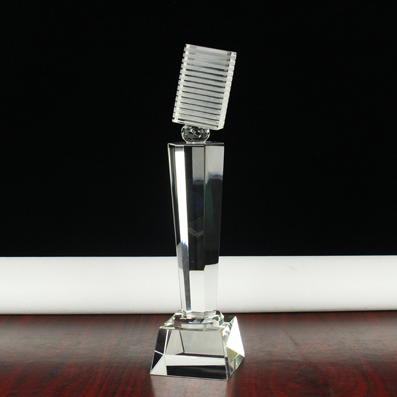 Crystal Microphone Trophy
