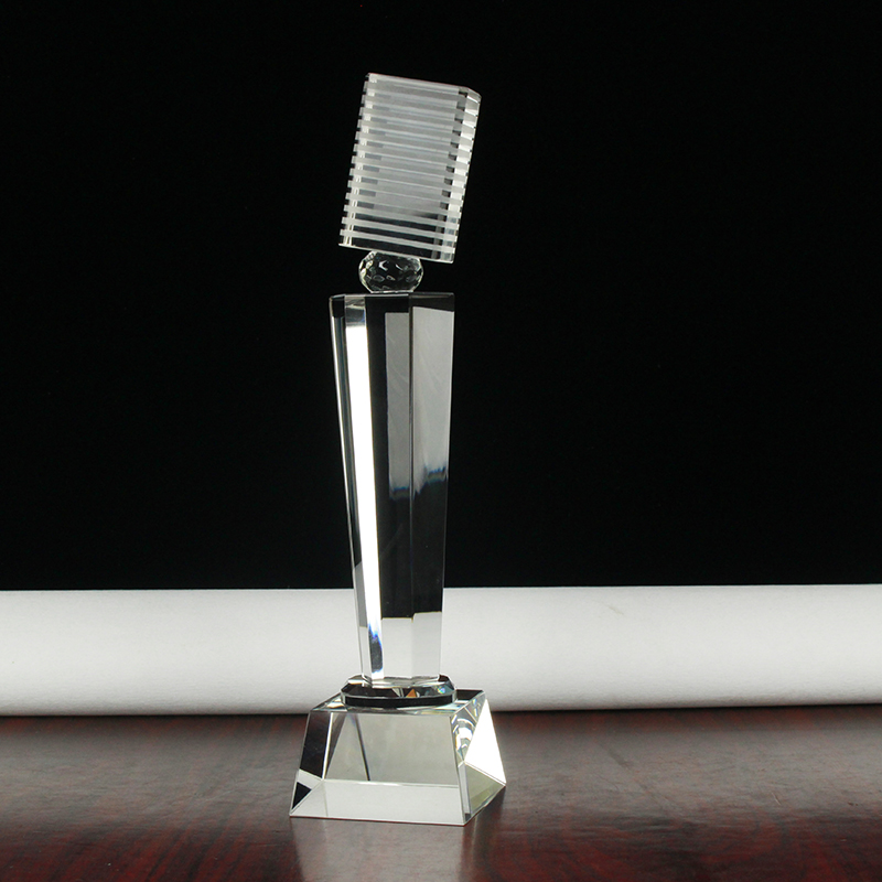 Crystal Microphone Trophy