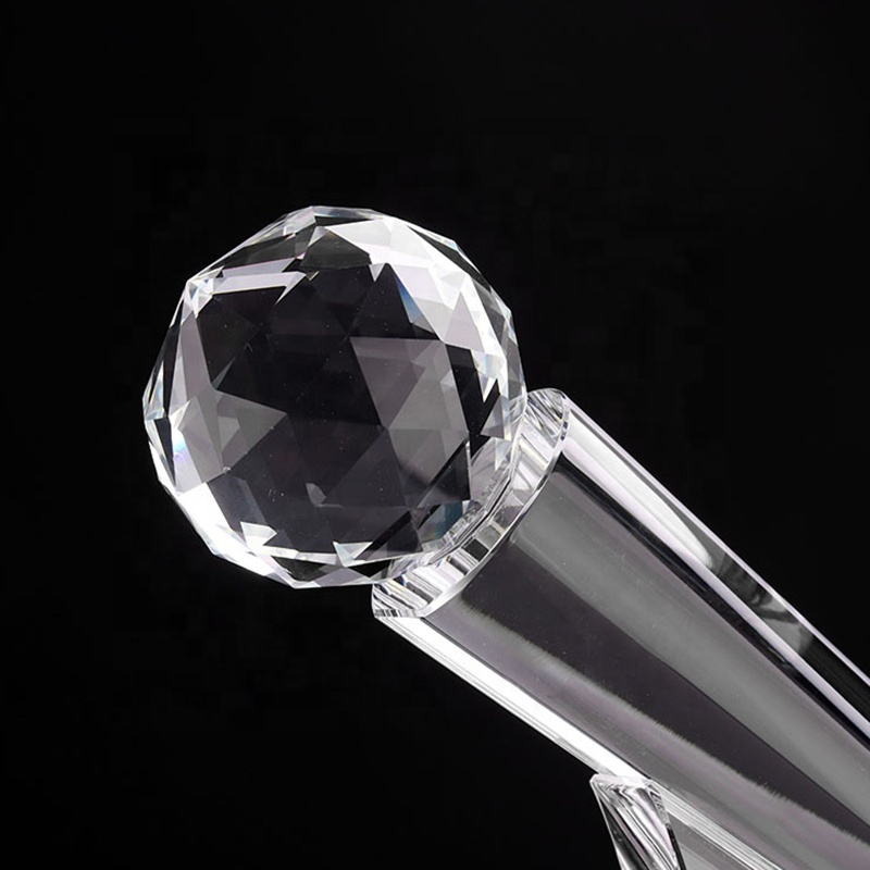 Crystal Microphone Trophy