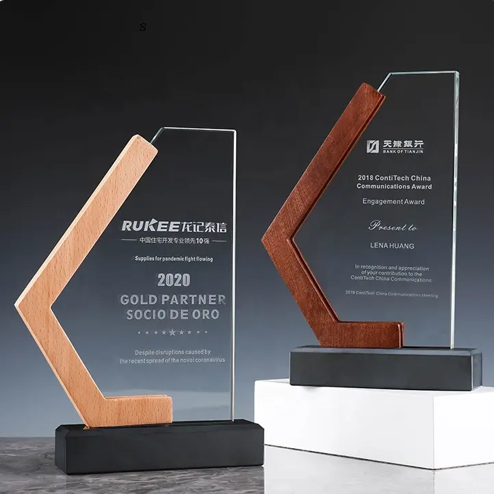 Wooden trophies