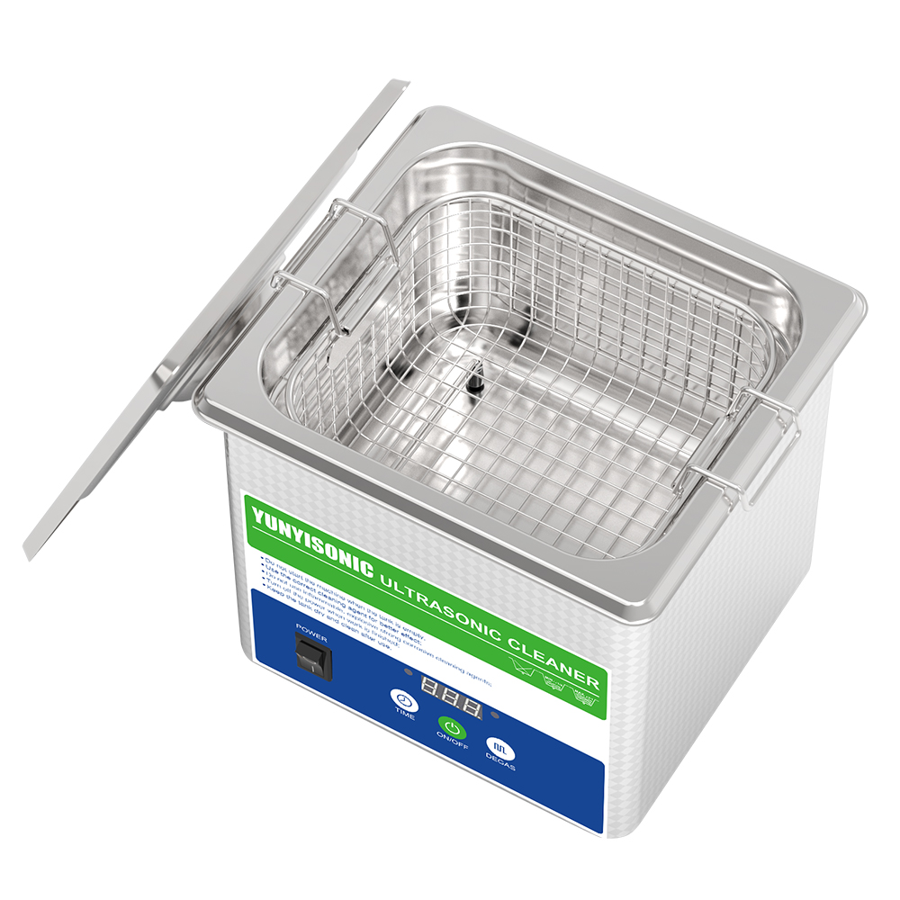 YA020G 2L Digital Mini Ultrasonic Cleaner for Jewelry, Glasses, Watches & Metal Parts 40kHz