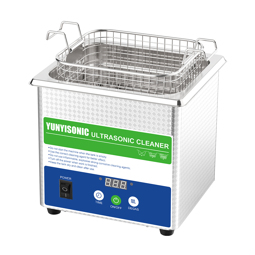 YA020G 2L Digital Mini Ultrasonic Cleaner for Jewelry, Glasses, Watches & Metal Parts 40kHz