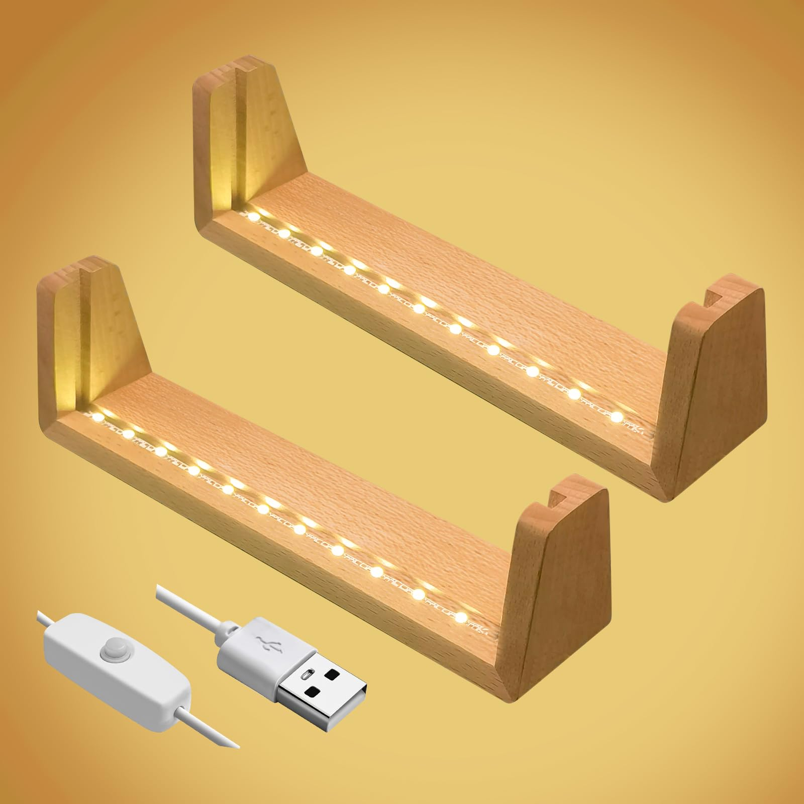 U-Shaped Bamboo Luminous Base