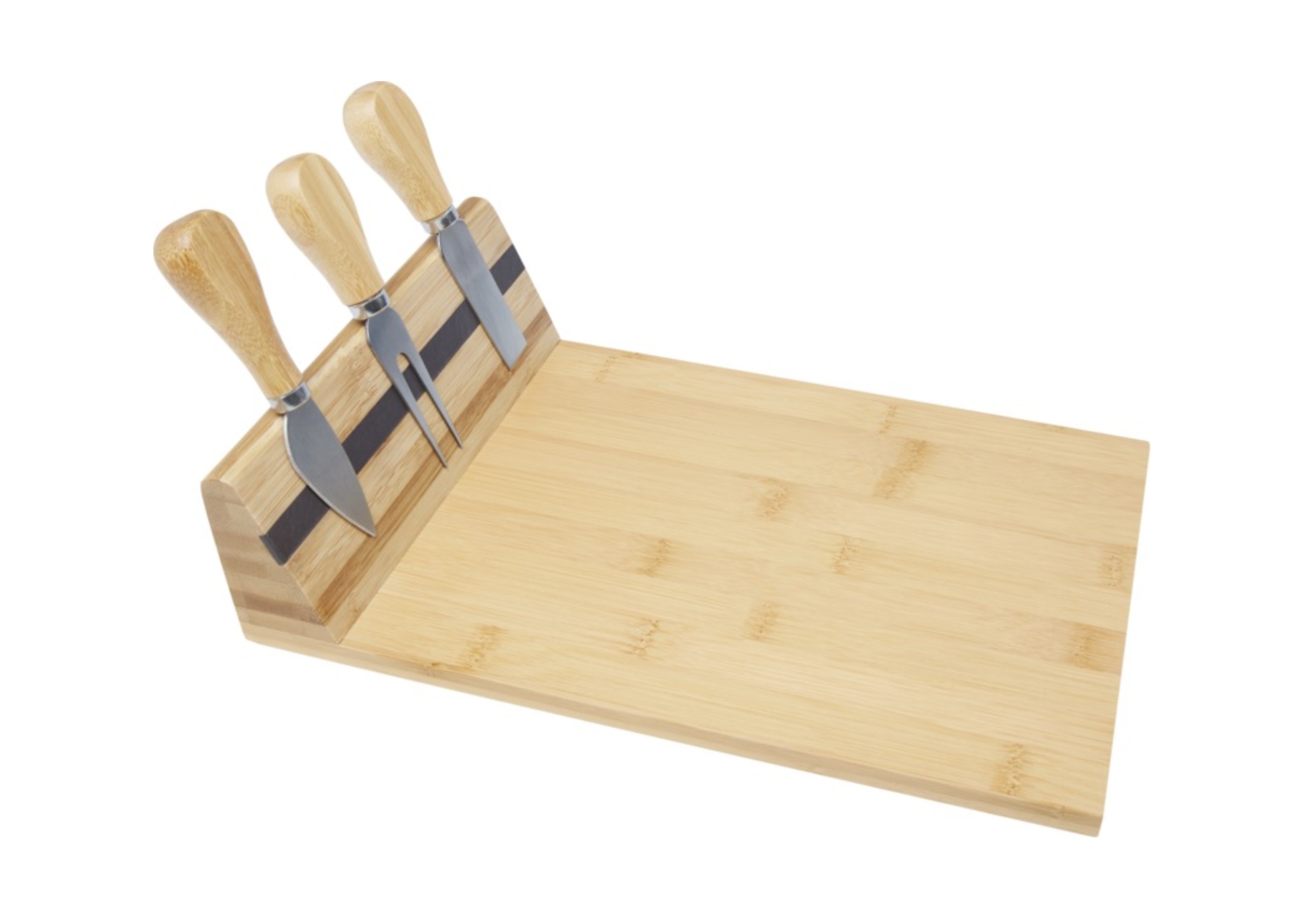 Mancheg bamboo magnetic cheese board and tools - Natural