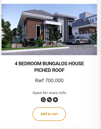 4 BEDROOM BUNGALOS HOUSE PICHED ROOF