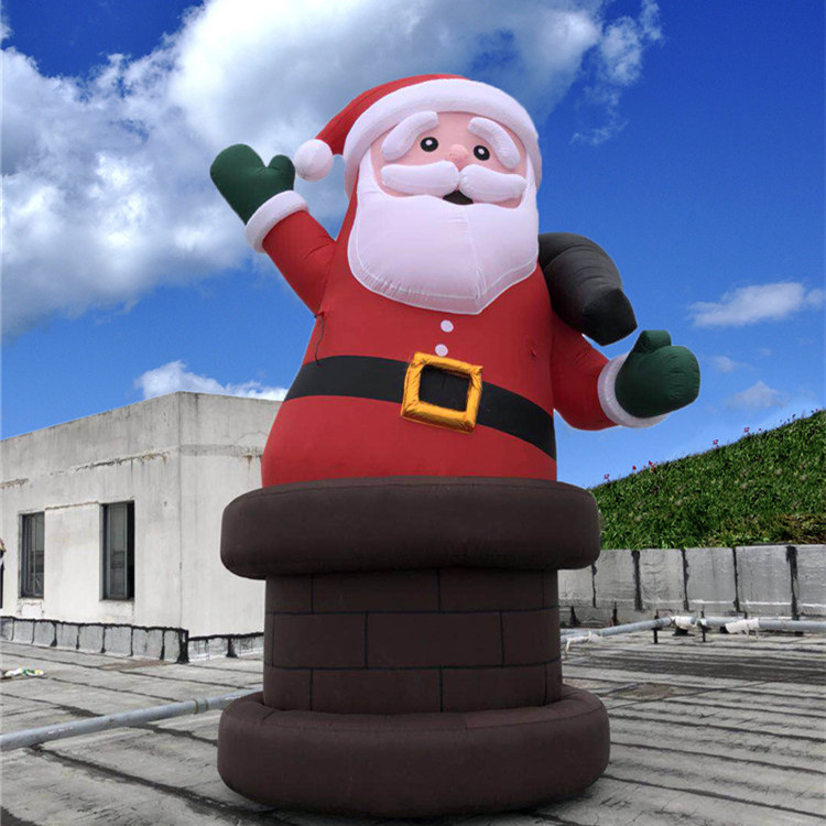 High-end custom inflatable Santa Claus Christmas arch