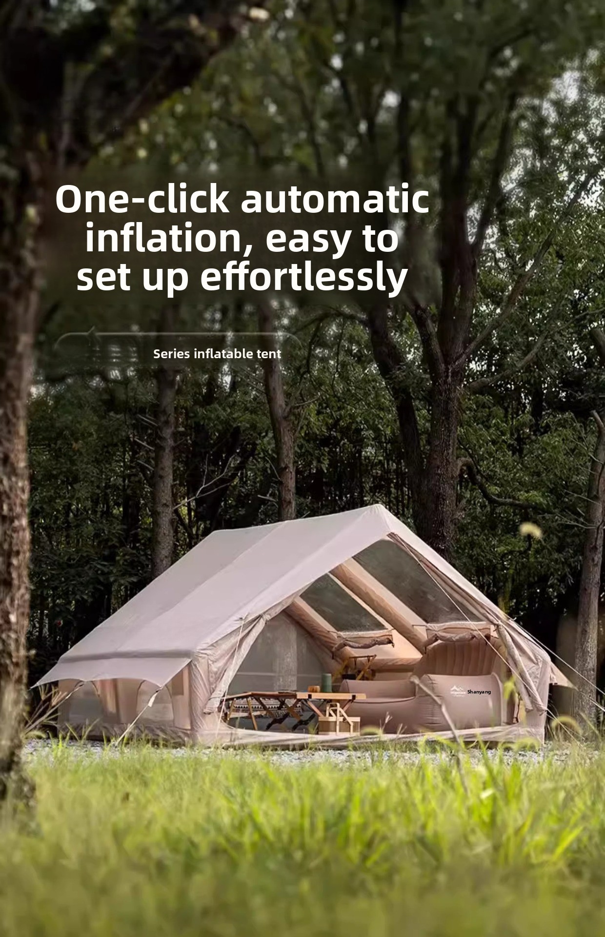 Winter Warm Thickened Outdoor Camping Inflatable Tent