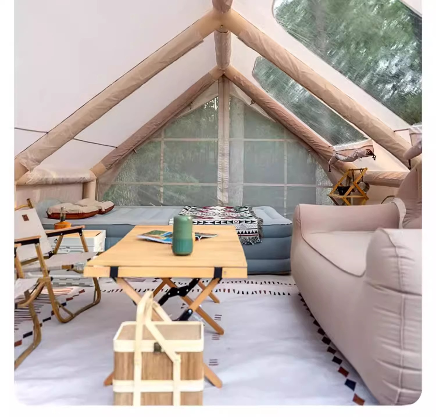 Winter Warm Thickened Outdoor Camping Inflatable Tent
