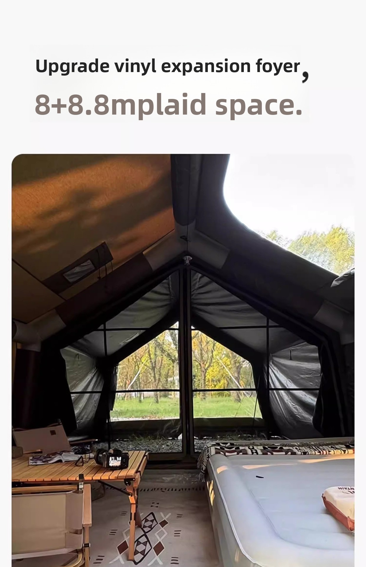 Winter outdoor temporary command post military green cotton fabric insulated canopy camping overnight automatic inflatable tent camping equipment
