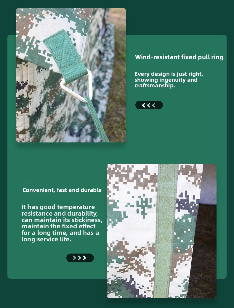 Winter-weight, waterproof, and insulated outdoor camouflage emergency command tent.