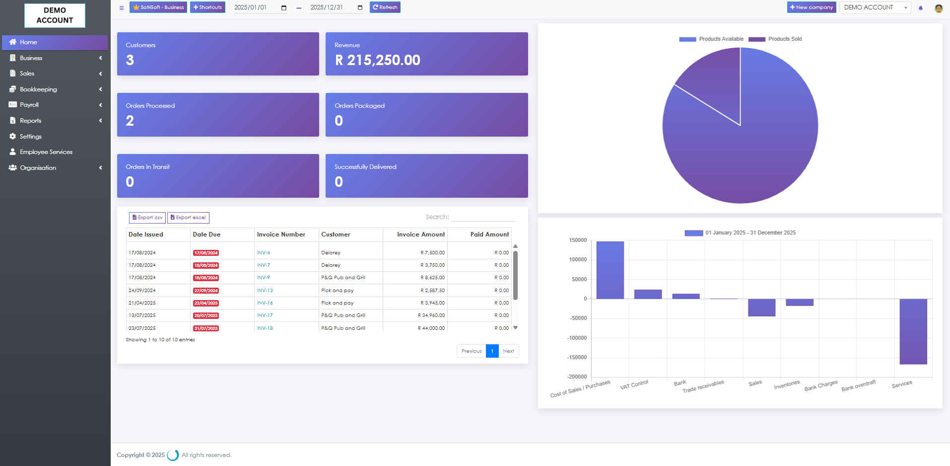 SafriSoft Business Management Software