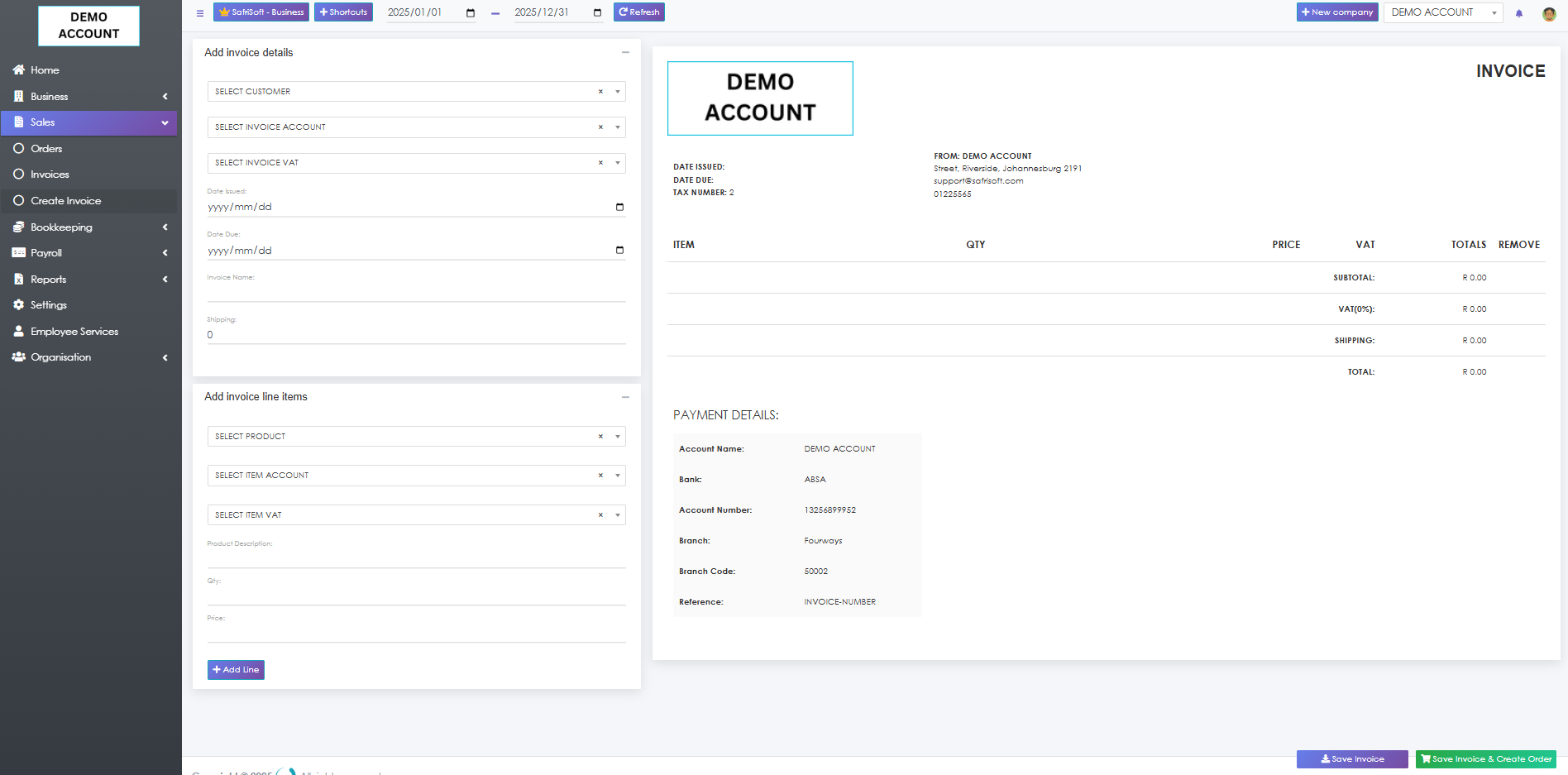 SafriSoft Business Management Software