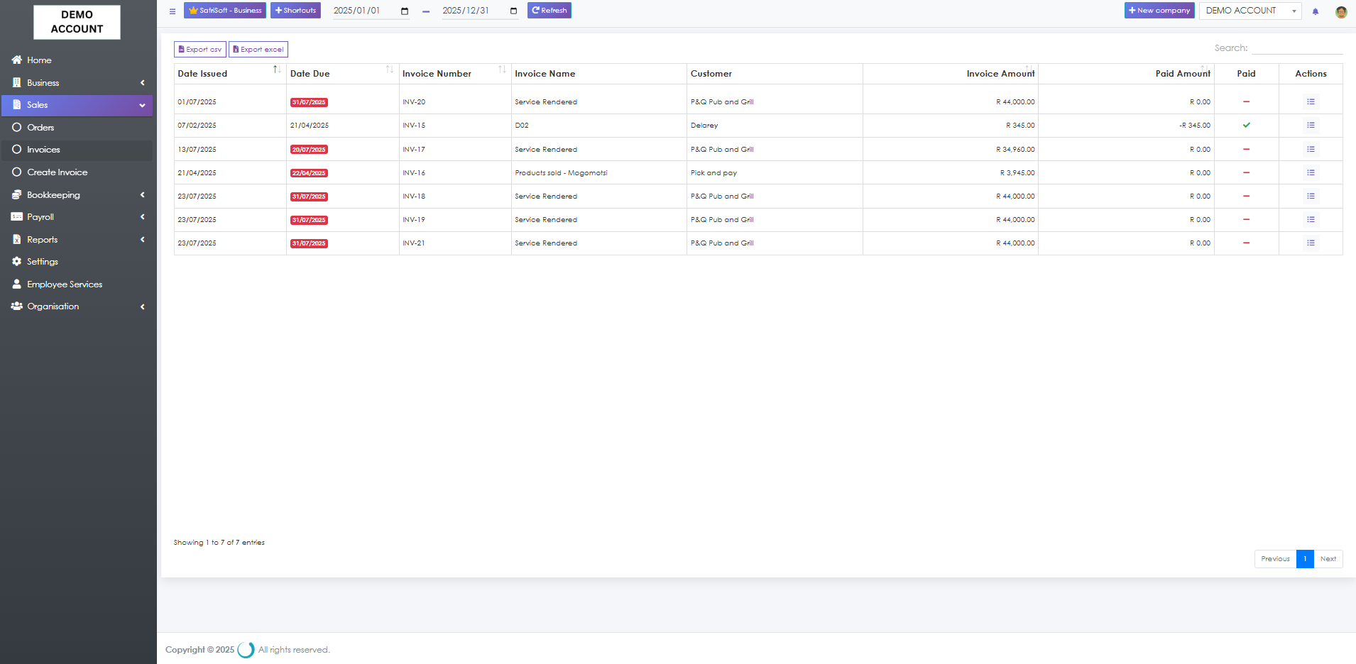 SafriSoft Business Management Software
