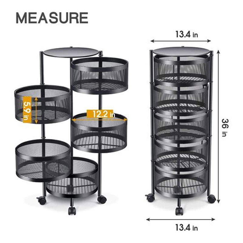 Stainless Steel Multi-layer Storage Holders Kitchen Accessories Kitchen Vegetable Rack Storage