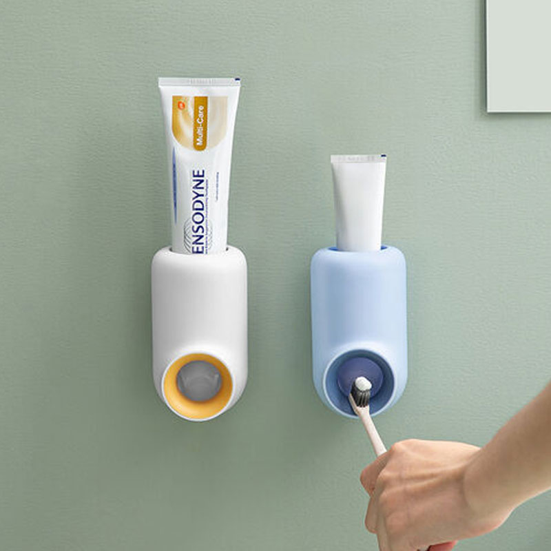 Tube Wall Mount Toothpaste Squeezer Stand Toothbrush Holder Rack Bathroom Accessories Automatic Toothpaste Dispenser