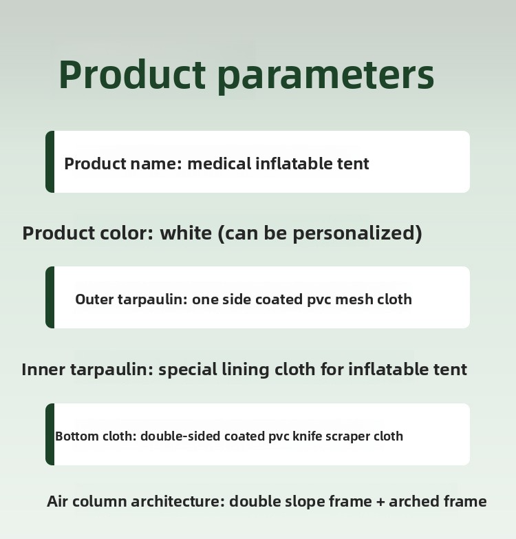 White medical inflatable tent, disaster relief emergency tent, operating room drill module, disease control Red Cross tent.for accommodation
