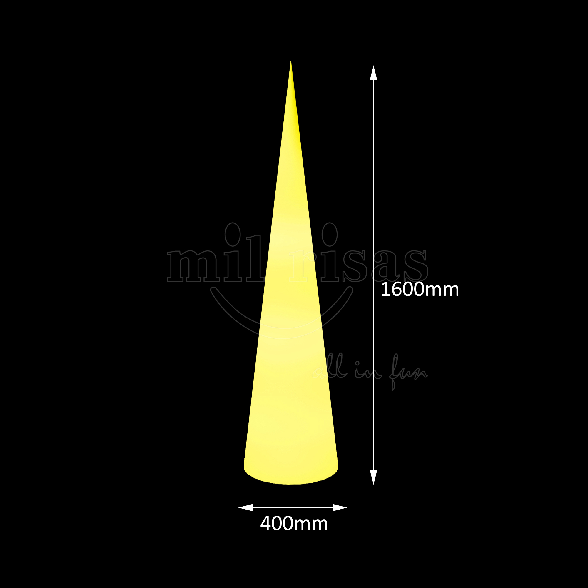 Luminous Design LED Cone Floor Lamp