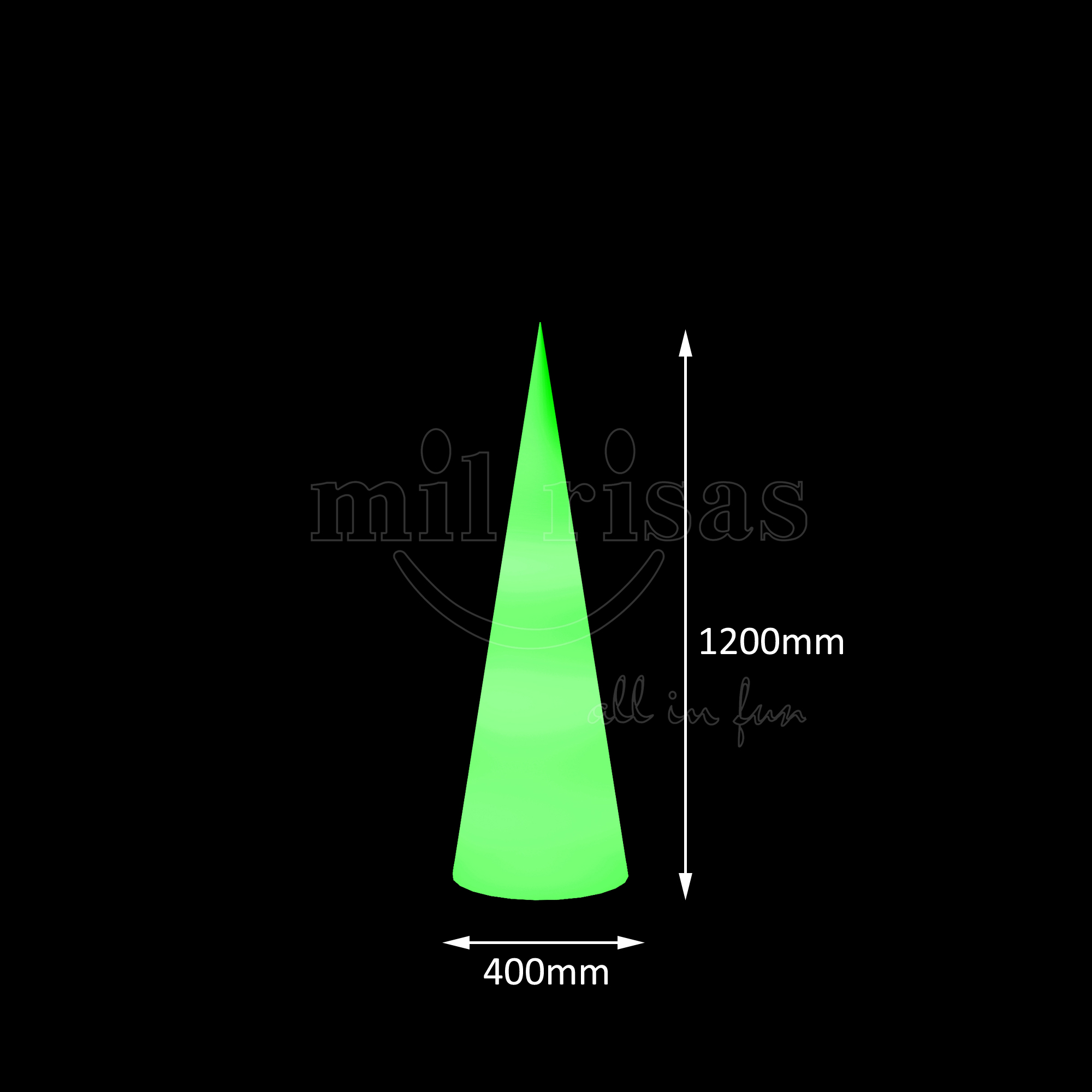 Luminous Design LED Cone Floor Lamp