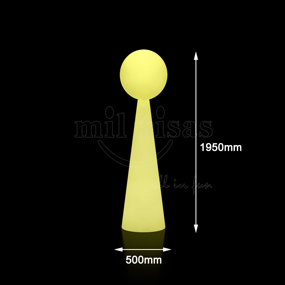 LED Ball and Column Combination Floor Lamp